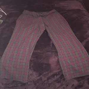 Lane Bryant Wide Leg Stripped Dress Trousers